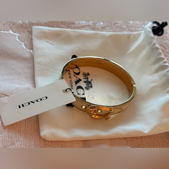 Coach Gold Horsebit Bangle Watch - Picture 2 of 6